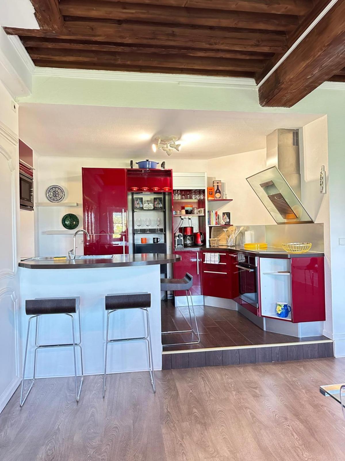 Sejourner Au Chateau De La Roue Grand Appartement Lissieu Bagian luar foto