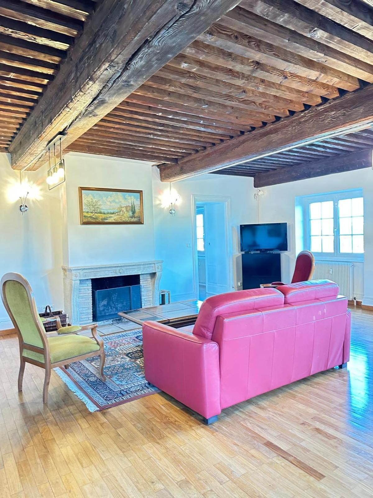 Sejourner Au Chateau De La Roue Grand Appartement Lissieu Bagian luar foto